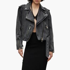 Allsaints Balfern Demin Biker Jacket